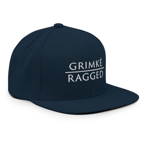 Grimké x Ragged Snapback Hat (Navy)