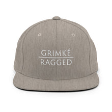 Load image into Gallery viewer, Grimké x Ragged Snapback Hat (Gray)
