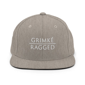 Grimké x Ragged Snapback Hat (Gray)