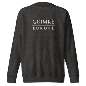 Grimké Europe Premium Fleece Crewneck Sweatshirt (Charcoal)