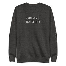 Load image into Gallery viewer, Grimké x Ragged Premium Fleece Crewneck Sweatshirt (Charcoal)
