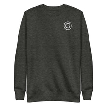 Load image into Gallery viewer, Grimké ‘G’ Premium Fleece Crewneck Sweatshirt (Charcoal)
