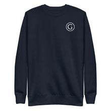 Load image into Gallery viewer, Grimké ‘G’ Premium Fleece Crewneck Sweatshirt (Navy)
